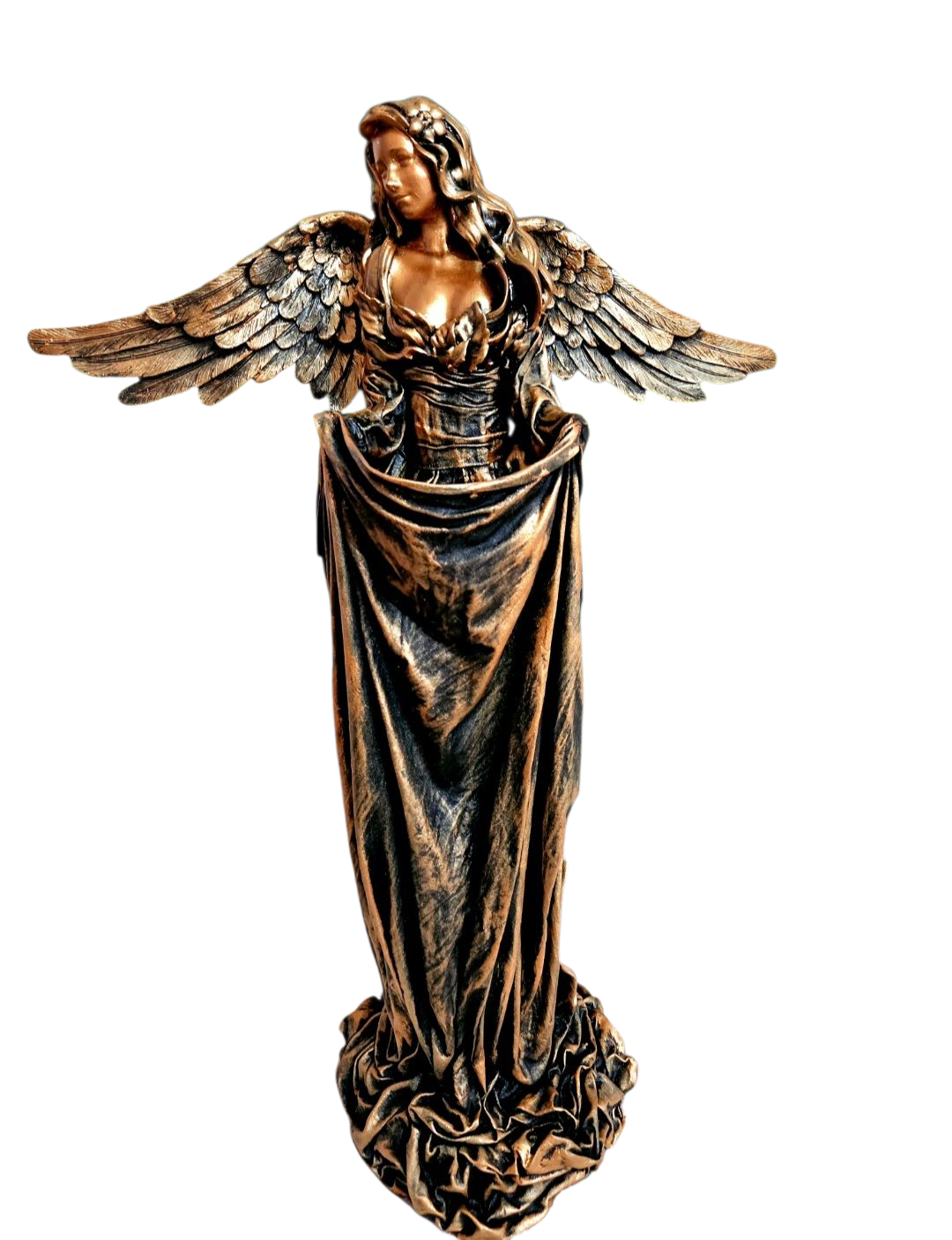 Andělé, andělky  do EXTERIÉRU se solární lucernou ,jako  květináč apod.  ( z Powertexu)