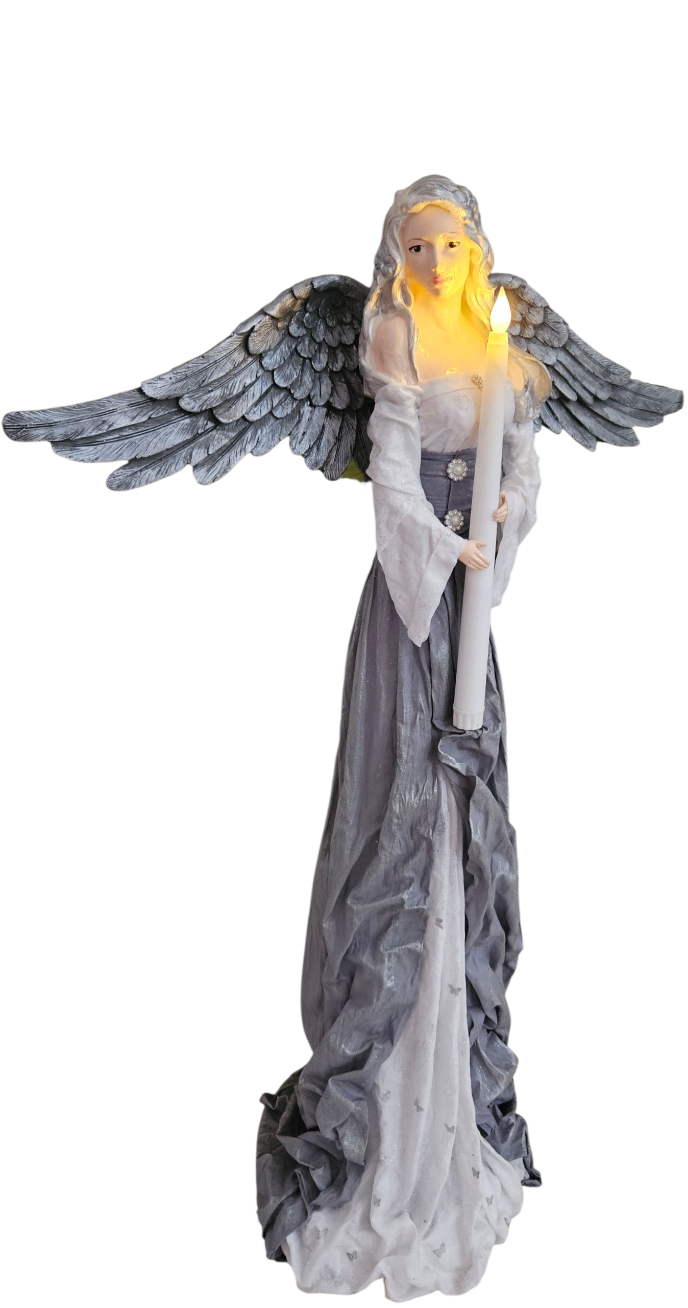 Andělka volně stojící s LED světlem