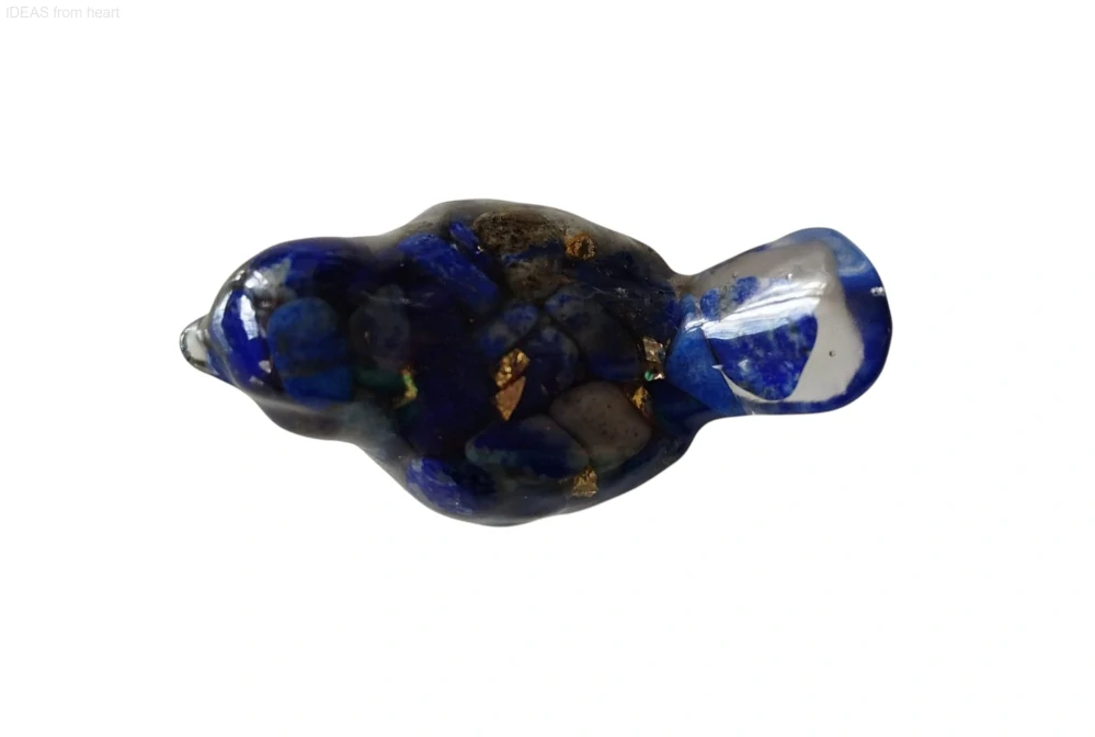  Orgonitový ptáček „Hlas duše a pravdy“ – s lapis lazuli