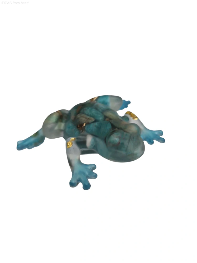  Orgonitová žabička „Hlas srdce a klidu“ – s amazonitem