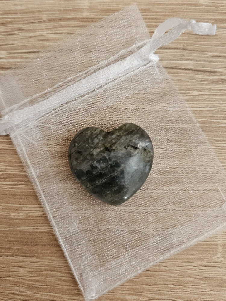 Srdce Labradorit 30x30 mm v praktickém pytlíčku 