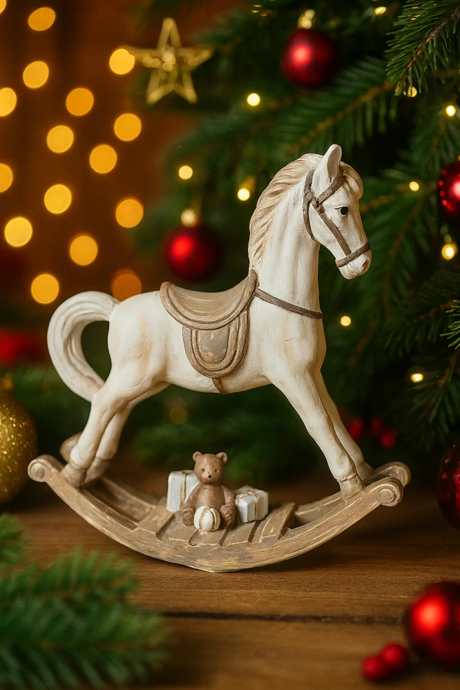Vánoční houpací koník- polyston