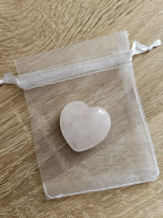 Srdce Růženín 30×30 mm v praktickém pytlíčku