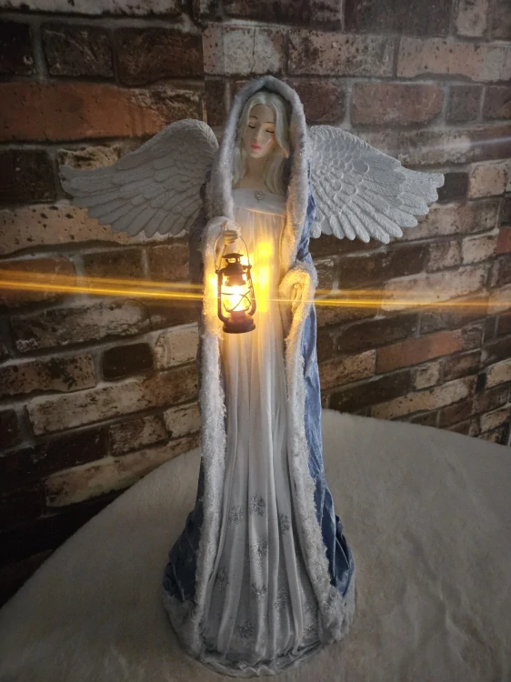 Andělka Eira cca 50 cm – Poselka zimního světla - Powertex