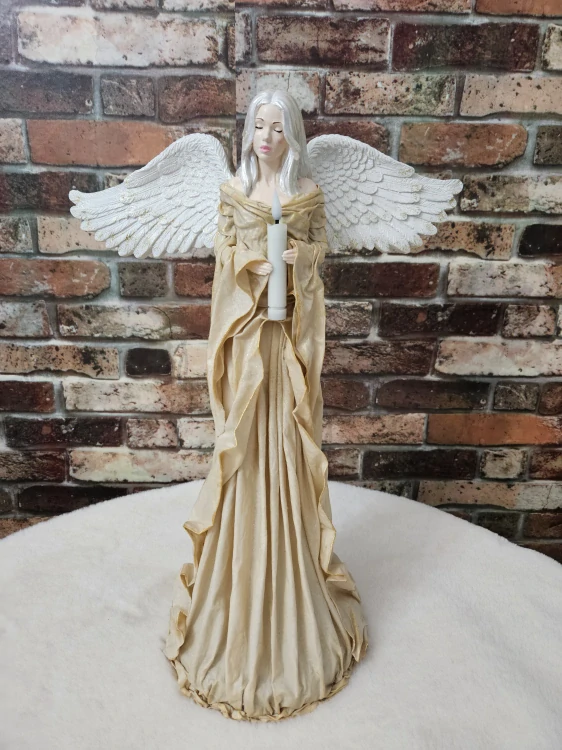 Andělka Světlana cca 50 cm – nositelka světla a naděje - Powertex
