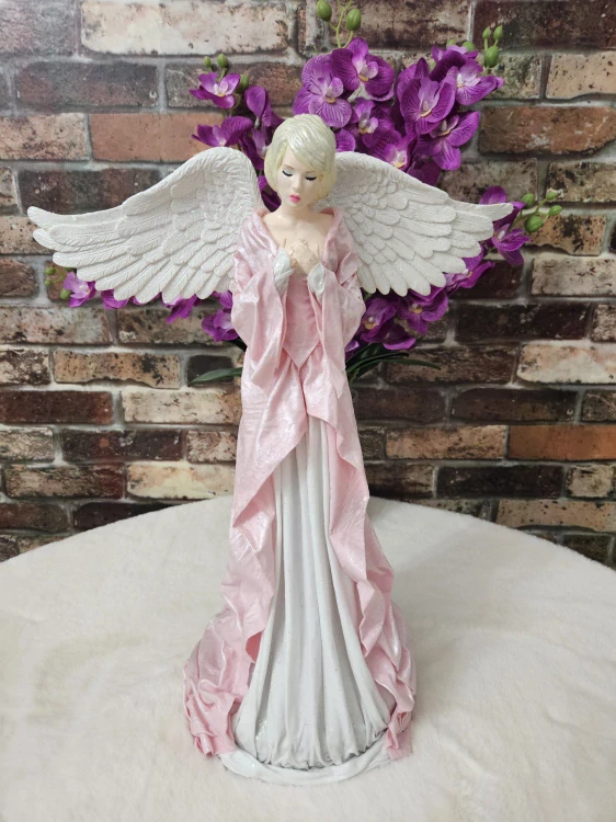 Andělka Amálie 47 cm – anděl vděčnosti a něžného srdce - Powertex