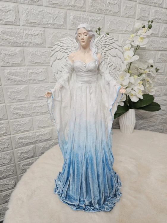 Andělka Marina  50 cm – anděl vody a ochrany - Powertex