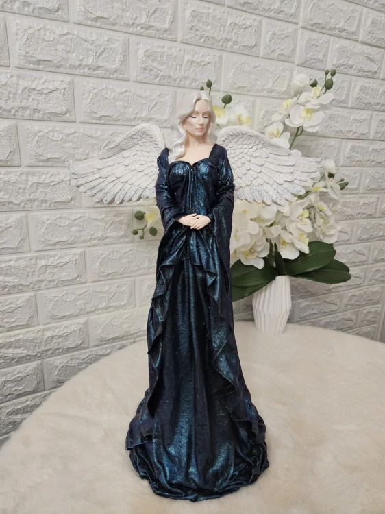 Andělka Aurelie 50 cm – ručně vyráběná andělská dekorace - Powertex