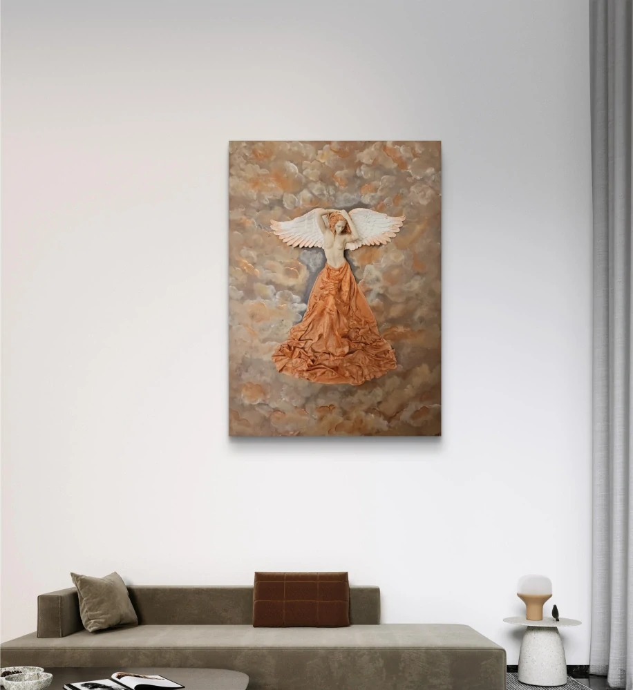 3D obraz - „Zrozená ze světla“ - 60x80 cm