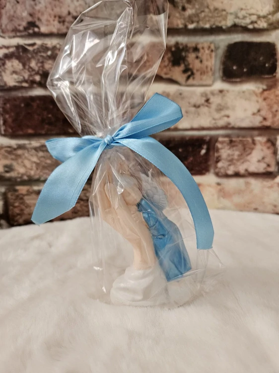 Ruka Panny Marie - modrá 11,5 cm - sádra