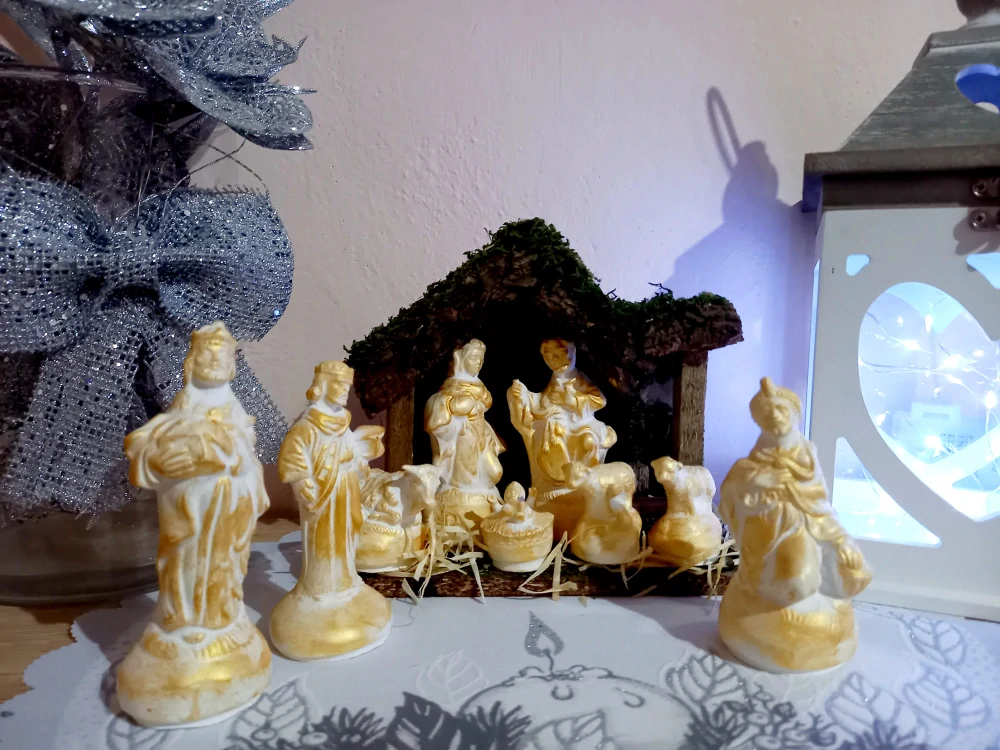 Betlém zlatý - Figurky -Postavy - Vánoce