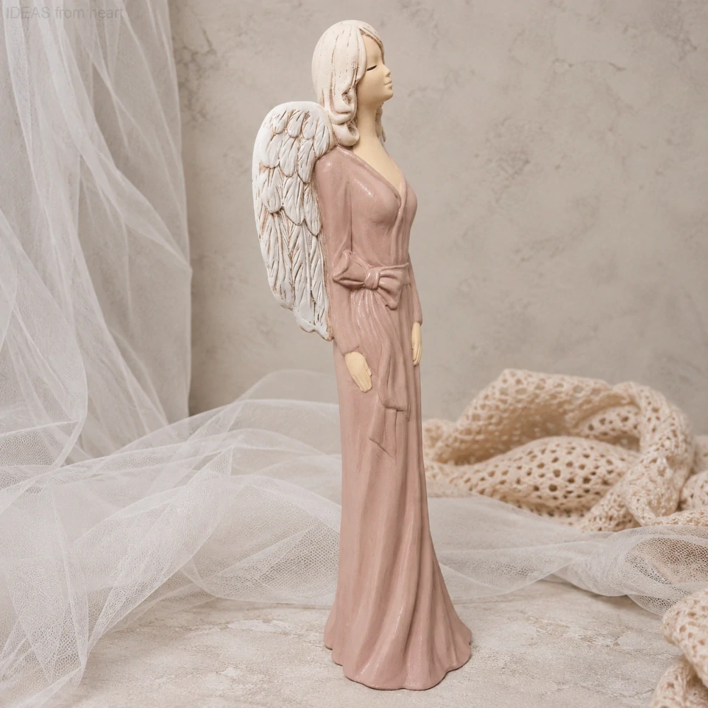 Anděl Kinga v odstínu mauve taupe – 42 cm - sádra