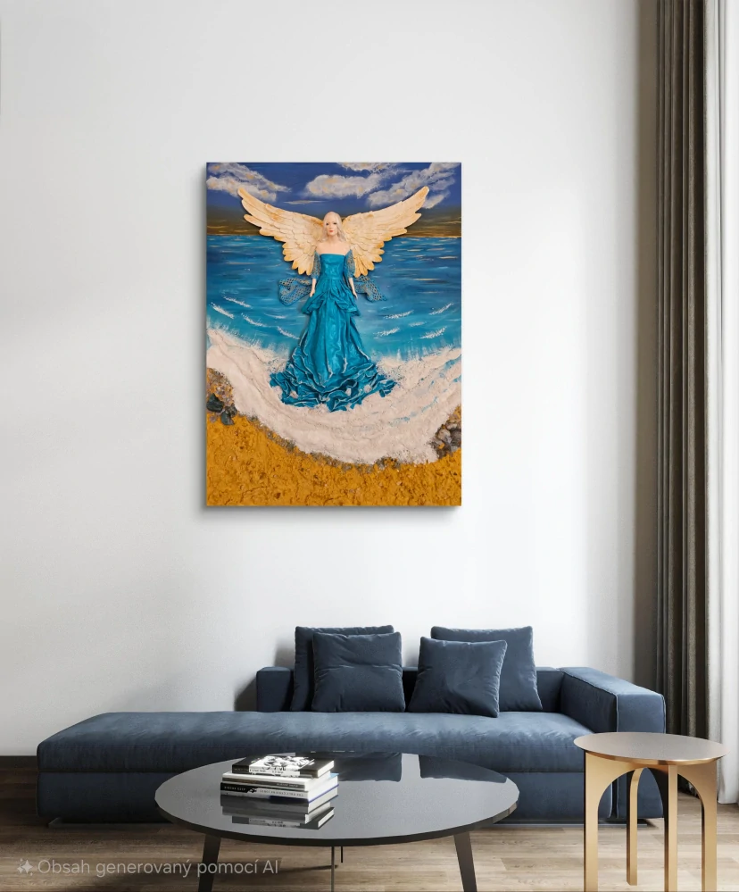 3D obraz s Andělem - ROZBŘESK  