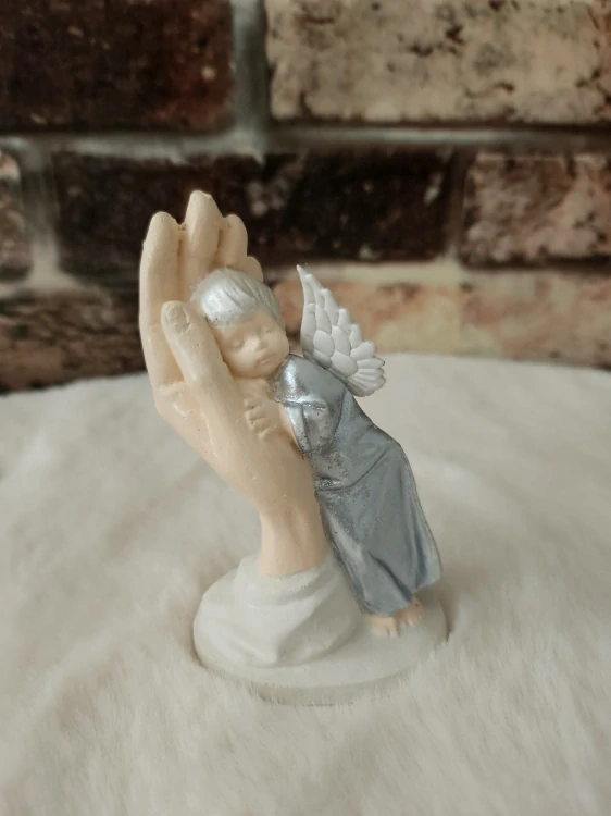 Ruka Panny Marie - Stříbrná 11,5cm - sádra