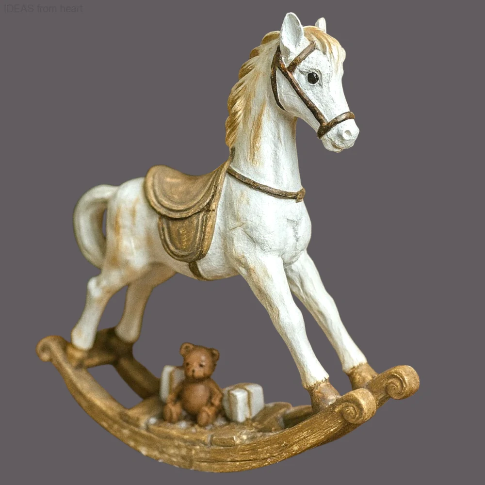 Vánoční houpací koník- polyston