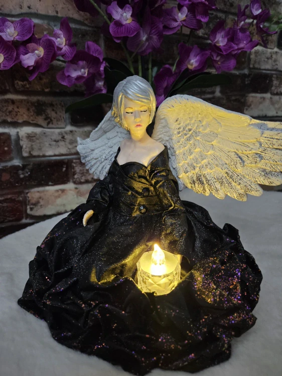 Andělka Nyxie 23 cm – Strážkyně nočního světla - Powertex 