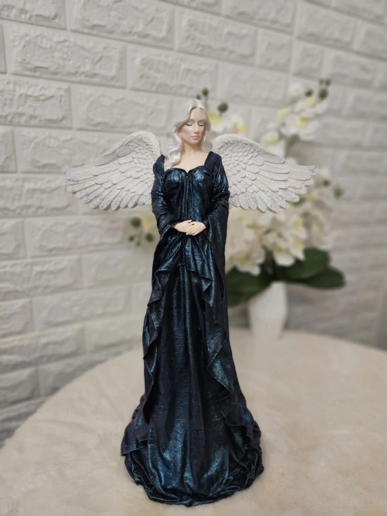Andělka Aurelie 50 cm – ručně vyráběná andělská dekorace - Powertex