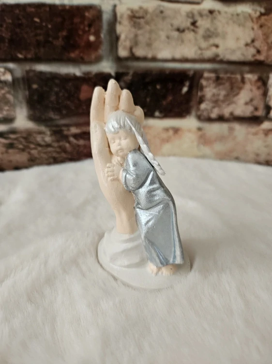 Ruka Panny Marie - Stříbrná 11,5cm - sádra