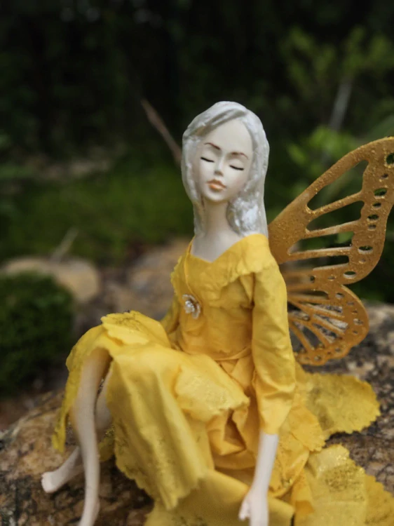  Víla Svítání - zářivá víla slunečního dnecca - 20 cm - Powertex