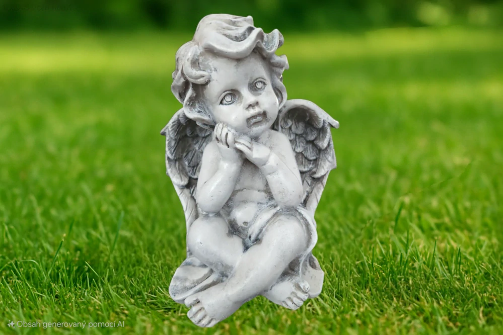 Sedící anděl - polyston