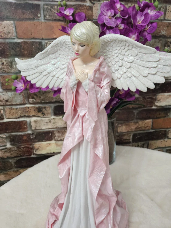 Andělka Amálie 47 cm – anděl vděčnosti a něžného srdce - Powertex