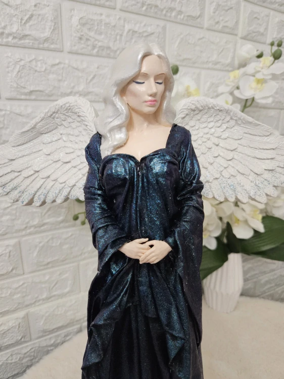 Andělka Aurelie 50 cm – ručně vyráběná andělská dekorace - Powertex