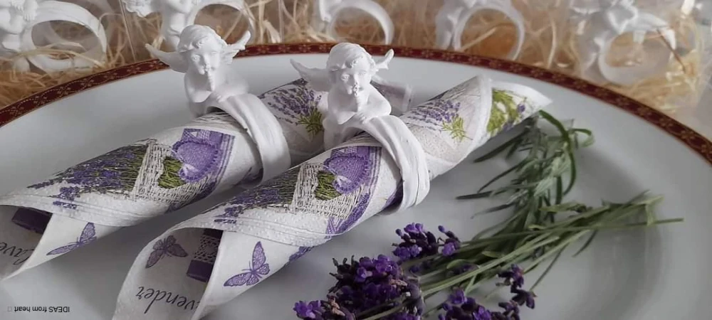 Kroužek na ubrousky s Andělěm