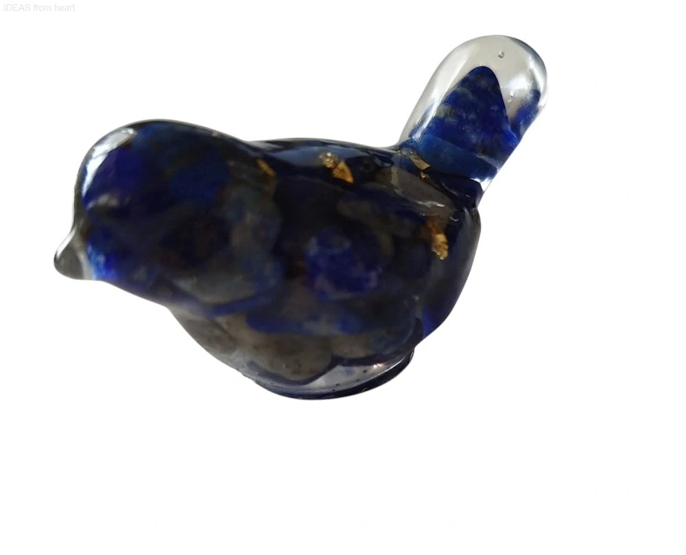  Orgonitový ptáček „Hlas duše a pravdy“ – s lapis lazuli