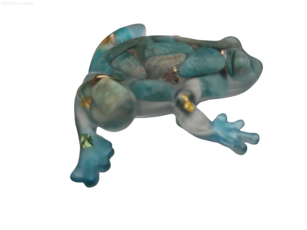  Orgonitová žabička „Hlas srdce a klidu“ – s amazonitem