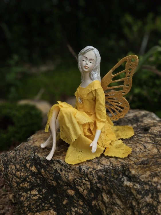  Víla Svítání - zářivá víla slunečního dnecca - 20 cm - Powertex