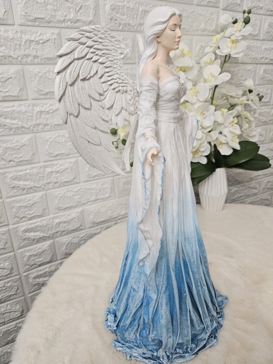 Andělka Marina  50 cm – anděl vody a ochrany - Powertex