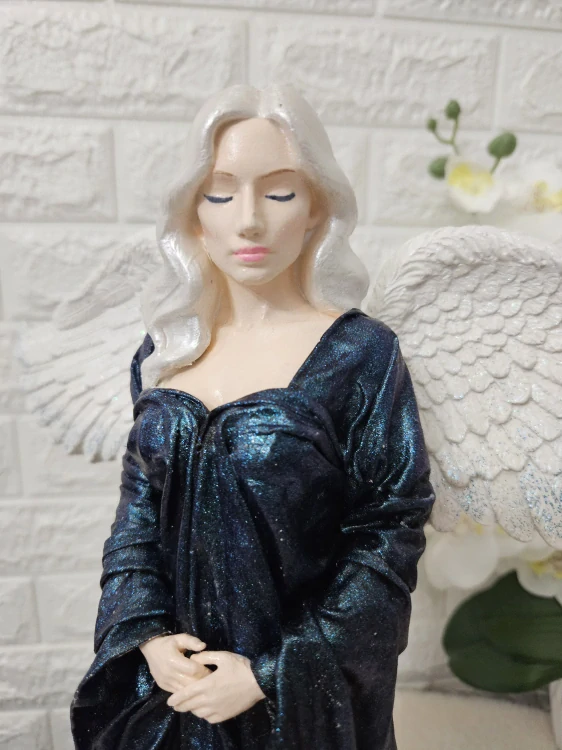 Andělka Aurelie 50 cm – ručně vyráběná andělská dekorace - Powertex