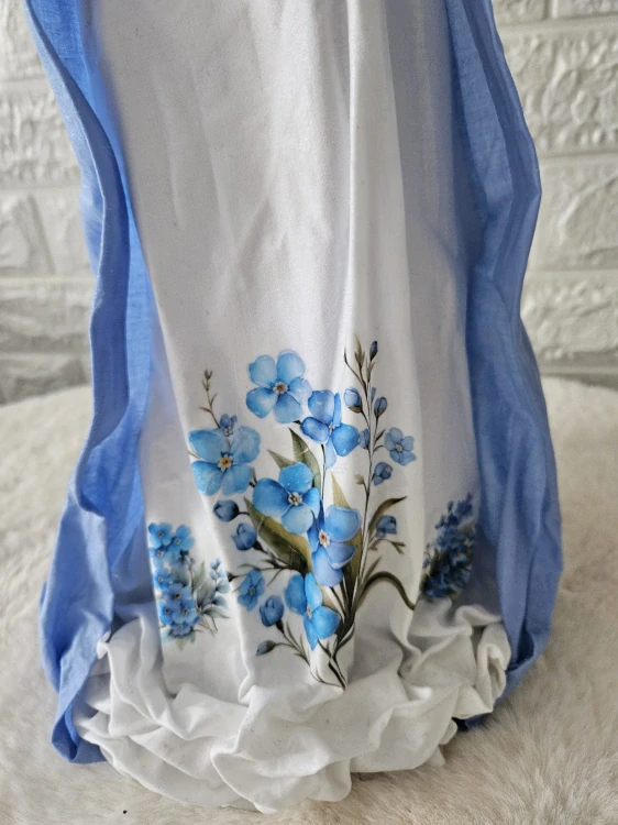 Andělka Eliška 50 cm – něha pomněnek - Powertex