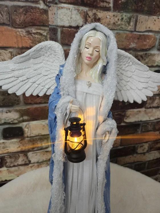 Andělka Eira cca 50 cm – Poselka zimního světla - Powertex