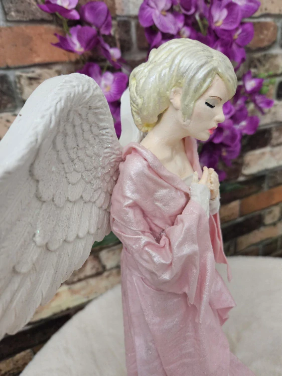 Andělka Amálie 47 cm – anděl vděčnosti a něžného srdce - Powertex