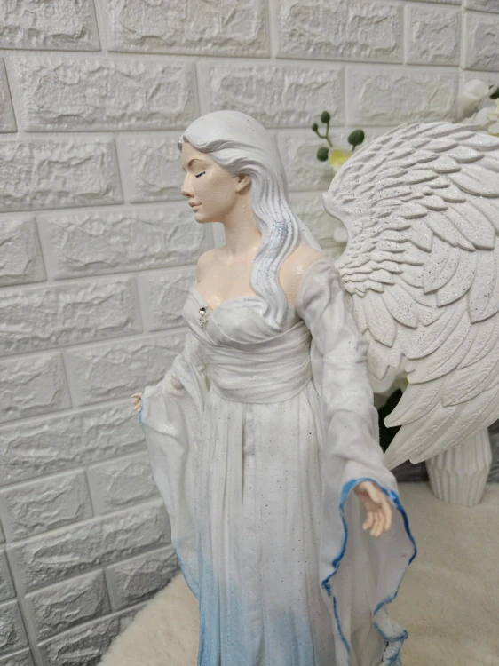 Andělka Marina  50 cm – anděl vody a ochrany - Powertex
