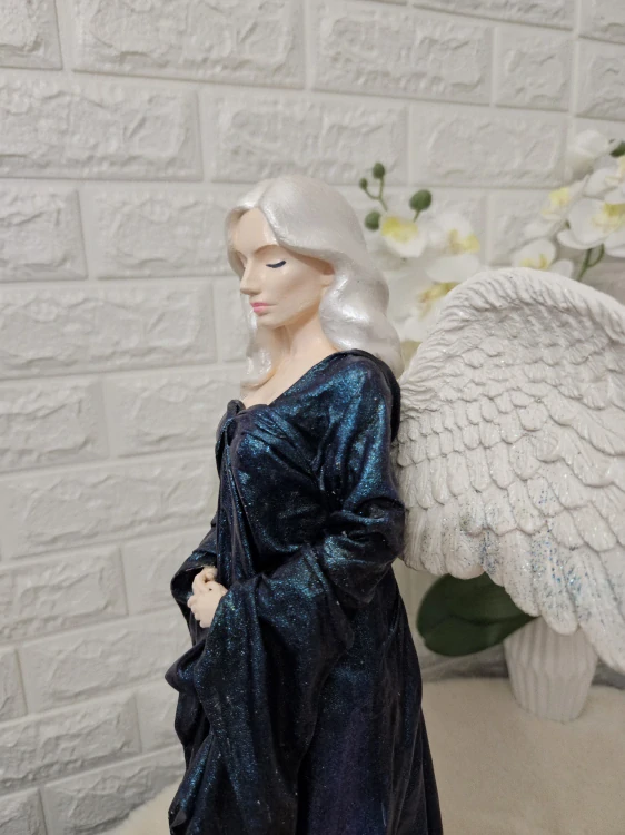 Andělka Aurelie 50 cm – ručně vyráběná andělská dekorace - Powertex