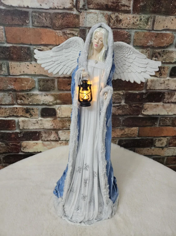 Andělka Eira cca 50 cm – Poselka zimního světla - Powertex