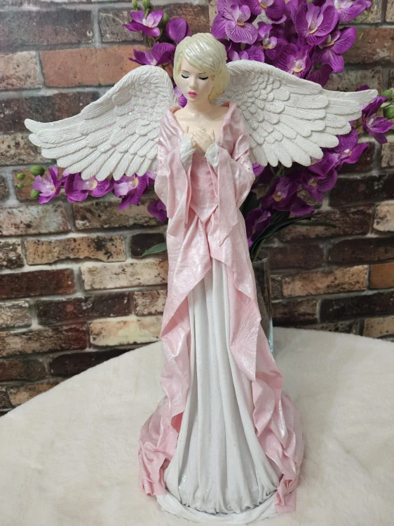 Andělka Amálie 47 cm – anděl vděčnosti a něžného srdce - Powertex