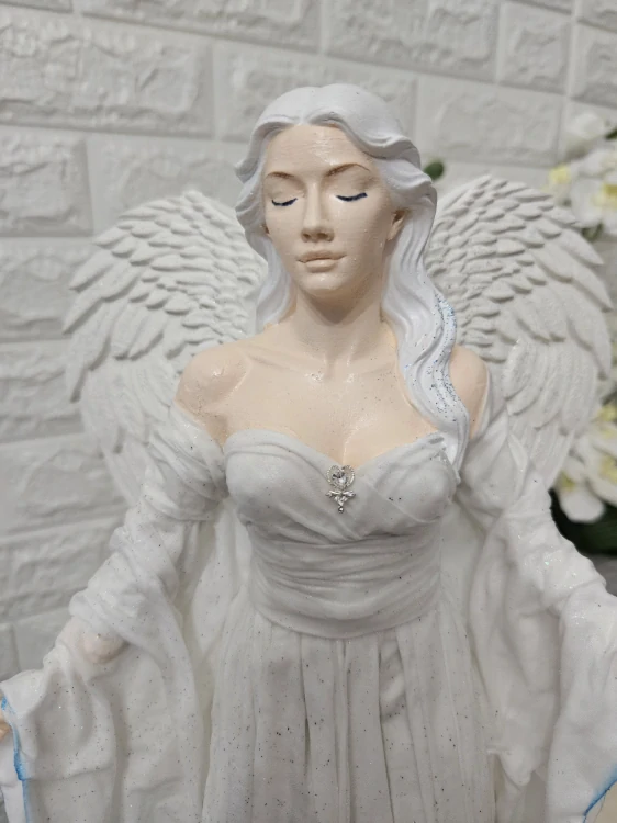 Andělka Marina  50 cm – anděl vody a ochrany - Powertex