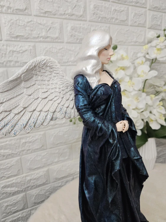 Andělka Aurelie 50 cm – ručně vyráběná andělská dekorace - Powertex