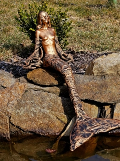 Mořská panna - socha - Powertex