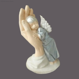 Ruka Panny Marie - Stříbrná 11,5cm - sádra