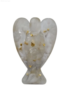 Orgonitový Anděl s Křišťálem 7 cm