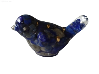  Orgonitový ptáček „Hlas duše a pravdy“ – s lapis lazuli