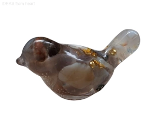  Orgonitový ptáček „Nositel rovnováhy a ochrany“ – s achátem