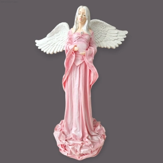 Andělka Rozálie s růženínovým srdcem – 50 cm – Powertex