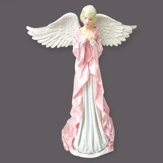 Andělka Amálie 47 cm – anděl vděčnosti a něžného srdce - Powertex