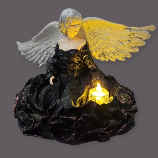 Andělka Nyxie 23 cm – Strážkyně nočního světla - Powertex 