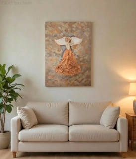 3D obraz - „Zrozená ze světla“ - 60x80 cm